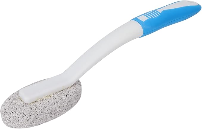Pumice Stone Toilet Bowl Clean Brush, Hard Water Ring Remover Wand with Extra Long Handle for Household Sink Pool Bathroom Kitchen