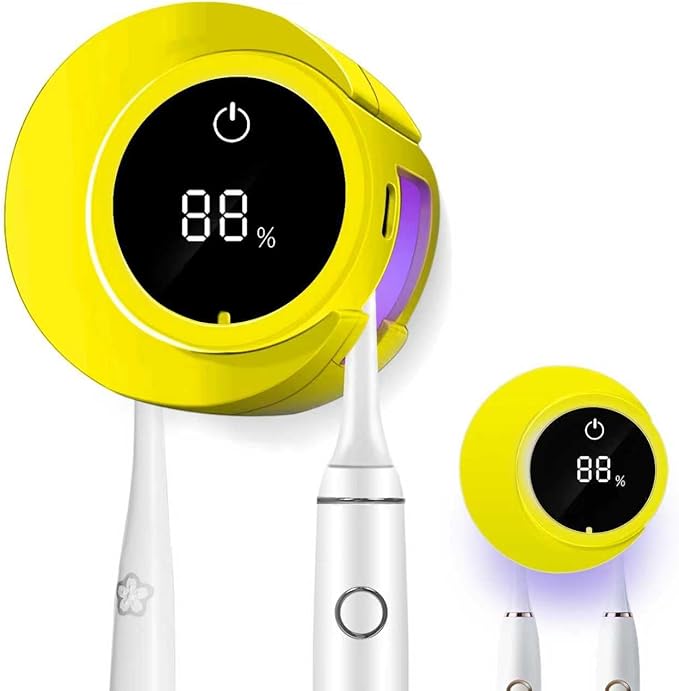 Toothbrush Sanitizer Wall Mounted Toothbrush Holder LED Smart