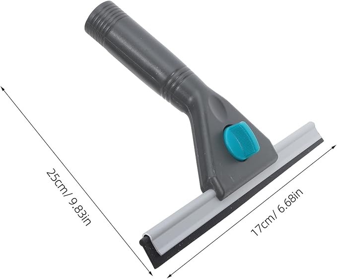 Shower Door Glass Wiper - Window Squeegee for Bathroom Mirrors Tiles Car Windshields - Handheld Scraper Tool for Home Office Hotel Automotive Cleaning 9.8x6.7x1.2Inch