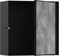 hansgrohe XtraStoris Rock Recessed Wall Niche with Tileable Door 12"x 12"x 5.5" in Matte Black, 56091670