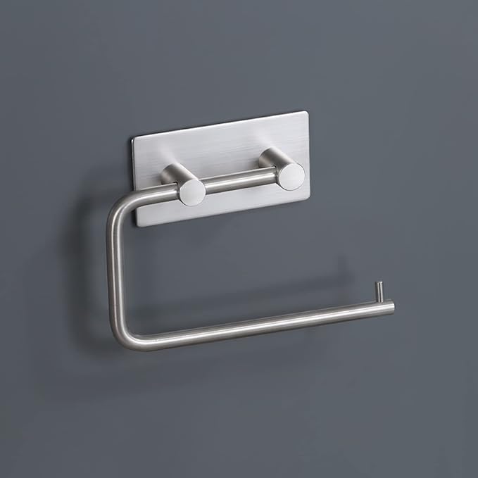 KES Self Adhesive Toilet Paper Holder Stainless Steel Tissue Paper Roll Holder Hand Towel Holder for Bathroom RUSTPROOF Brushed Finish, A7070-2