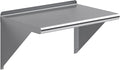 AmGood 24" Long X 16" Deep Stainless Steel Wall Shelf | NSF Certified | Appliance & Equipment Metal Shelving | Kitchen, Restaurant, Garage, Laundry, Utility Room