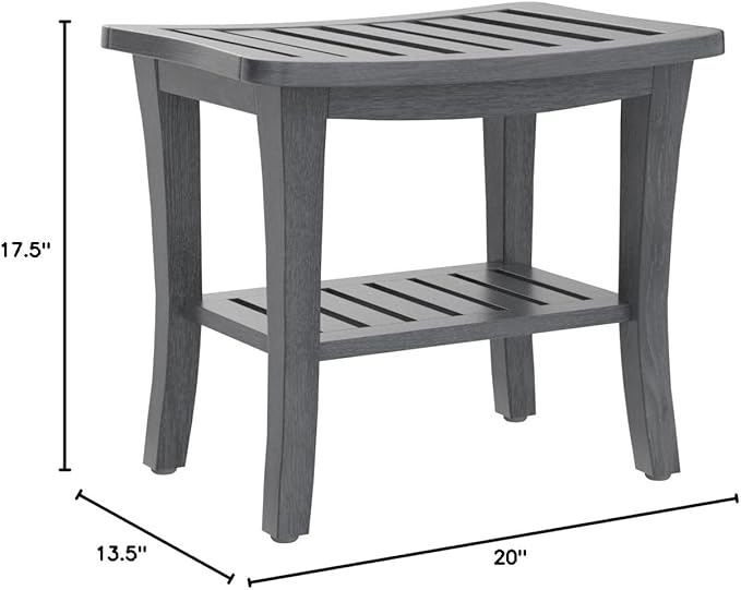 Weathered Genuine Teak Bench
