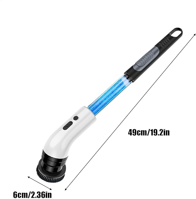 Electric spinn Scrubber - 1500mAh Cordless Cleaning Brush Scrubber for Home | 280/250 RPM | 9 Replaceable Brush Heads | 3-4 Hours Work Time | 2 Gears for Bathroom Shower Bathtub Glass Car