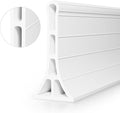3.2" High Shower Threshold Water Dam 78 Inch Collapsible Self Adhesive Shower Water Splash Guard for Shower Water Blocker for Wet and Dry Separation Bathroom and Kitchen