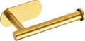 2 Pack Adhesive Toilet Roll Holder Stand - Gold SUS304 Stainless Steel, Rustproof Toilet Paper Holder No Drilling Tissue Holder for Kitchen Bathroom Wall Mount Bathroom Tissue Holder