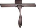 10 Inch All-Purpose Shower Squeegee for Doors,Windows and Car Glass Stainless Steel 304 and Silicone Cleaning(Brown)