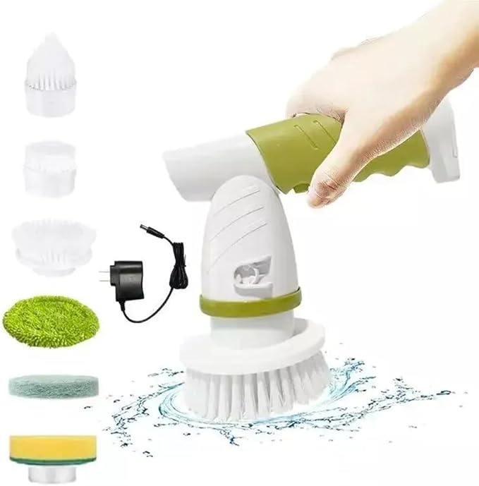 Ivory.Best Versatile Electric Cleaning Brush (Green 4)