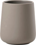 ZONE DENMARK Nova One Toothbrush Cup | Sleek & Durable Modern Bathroom Accessory | Revitalize Your Daily Routine with Scandinavian Elegance and Practicality Unite- (Taupe)
