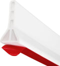 uxcell 39" Collapsible Shower Barrier Stopper 3" High Self-Adhesive Shower Water Splash Guard Blocker for Bathroom Kitchen Wet and Dry Separation, White (Hollow, Triangle)
