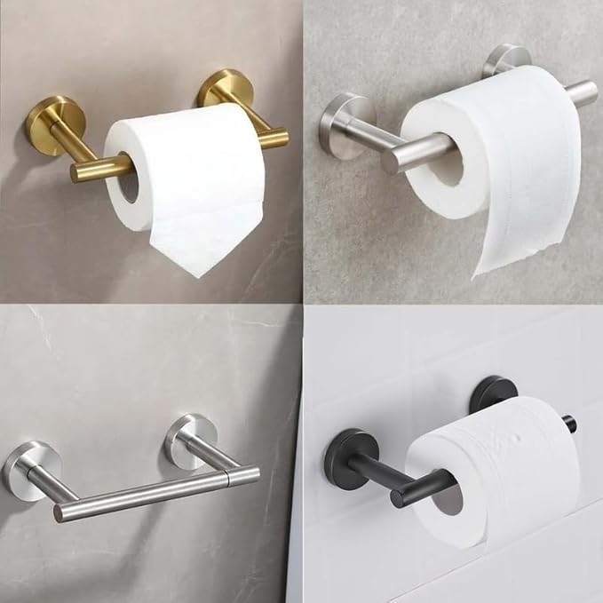Pivoting Toilet Paper Holder Large Mega Toilet Roll Dispenser Modern Stainless Steel Tissue Roll Holder for Bathroom Commercial RV Use Wall Mounted (Brushed Nickel)