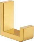 Angle Simple Towel Hook for Bathroom, SUS 304 Stainless Steel Shower Wall Coat Hook, Bath Robe Holder Hanger, Brassy Gold
