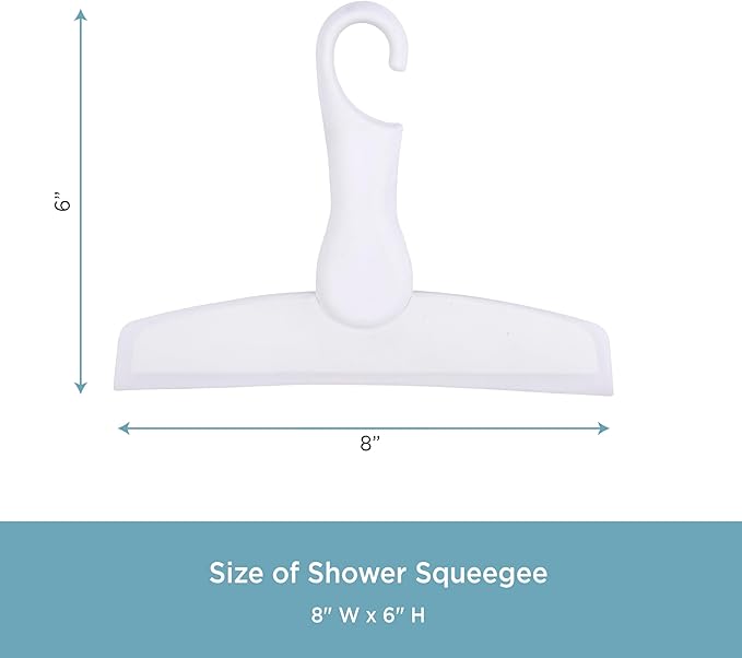 Kenney® Easy Hang Shower Squeegee, White