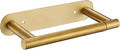 Removable Toilet Paper Holder Bathroom Roll Holder Non-Punch Installation (Brushed Gold)