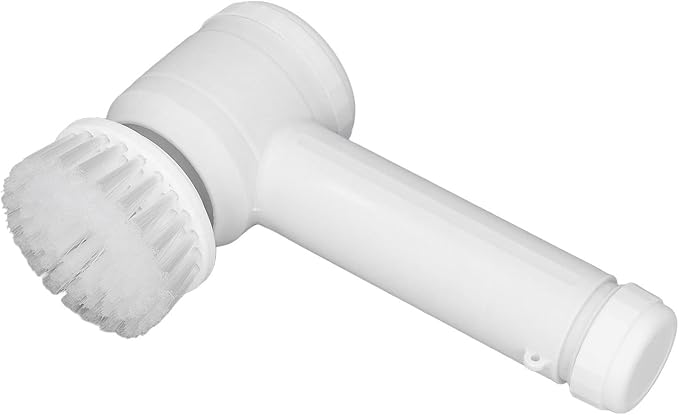 Electric Spin Scrubber Rechargeable Electric Brush Cordless Power Scrubber with 4 Brush Heads for Bathroom Kitchen Tub Tile Sink (White)