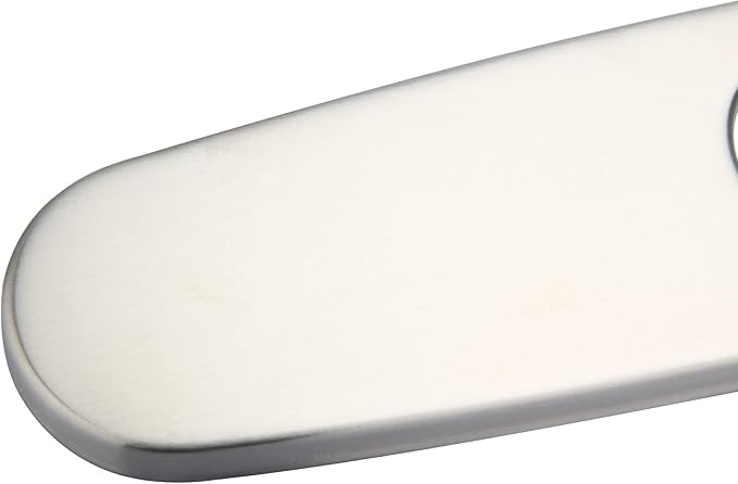 Faucet Deck Plate Brushed Nickel 10 Inch for Bathroom or Kitchen Sink Faucet, Single Hole Faucet Hole Cover,Faucet Sink Escutcheon Plate Stainless Steel