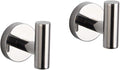 GERZWY Bath Towel Hook SUS 304 Stainless Steel Coat/Robe Clothes Hook for Bath Kitchen Modern Hotel Style Wall Mounted 2 Pack Polished Chrome AG-1107B-JG