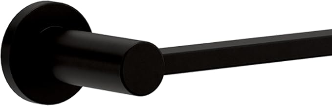 Franklin Brass Kildare 3-Piece Bathroom Set Matte Black 18" + 6" Towel Rack, Toilet Paper Holder/Hand Towel Holder, Hook | 3-Piece Bath Hardware Accessories Set KLD63-MB