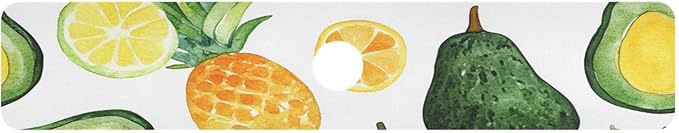 Cartoon Green Avocados Pineapples Kitchen Sink Splash Guard Faucet Mat Diatomite Absorbent Pad for Bathroom RV 30x5.4in 1PCS water