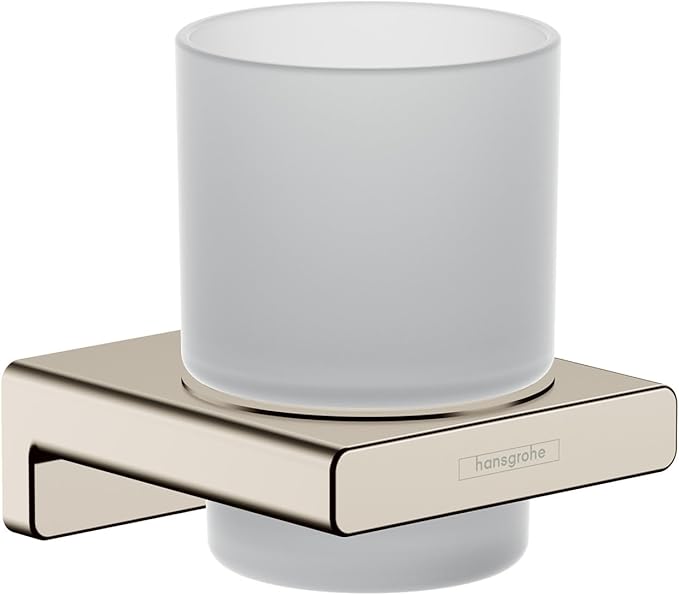 hansgrohe AddStoris Modern Tumbler in Polished Nickel, 41749830