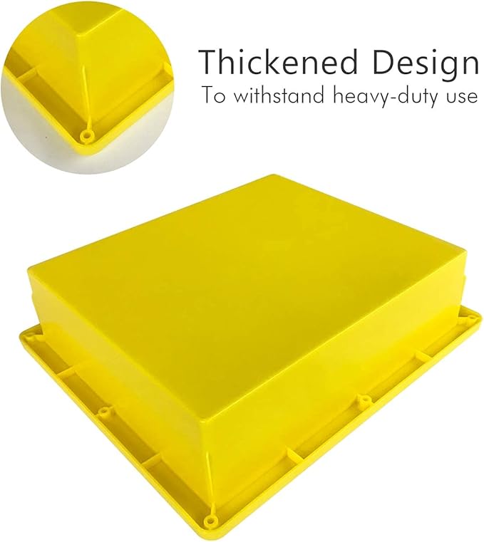 Uni-Green Shower Niche Ready for Tile 16" ×14" × 4" Bathroom Recessed Shower Niche Rectangle Leak Proof Shower Shelf Organizer for Shampoo & Toiletry Storage Yellow