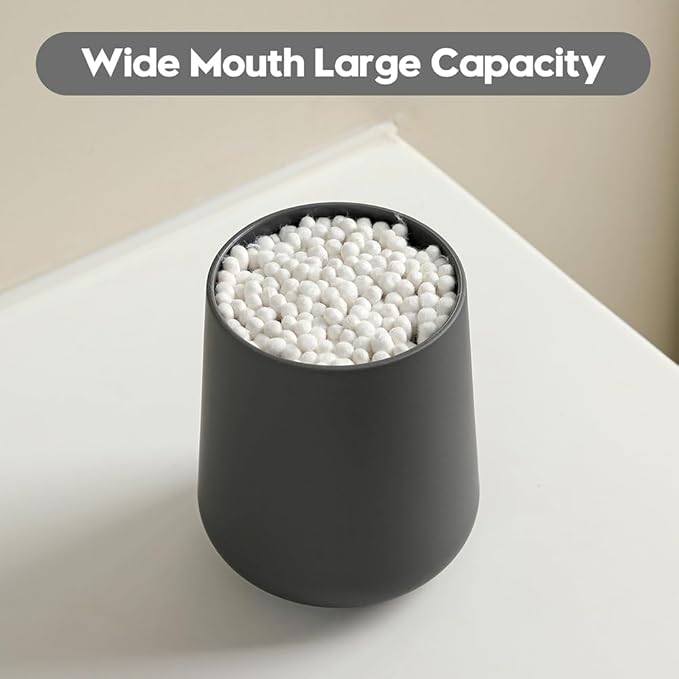 Matte Gray Toothbrush Holder for Electric Toothbrushes Bathroom Organizer for Toothpaste Kids & Adults