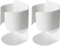 Electric Toothbrush Holder Wall Mount, 304 Stainless Steel Self-Adhesive Bathroom Organizer for Electric Toothbrush, Toothpaste & Face Wash-Space Saving, Waterproof, Holds Up to 10lbs (White 2 Pack)