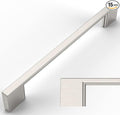 Amerdeco 15 Pack Brushed Satin Nickel Cabinet Pulls 6.25 Inch(160MM) Hole Centers Kitchen Cabinet Handles Cabinet Hardware Kitchen Handles for Cabinets Cupboard Handles Drawer Pulls ZH0060