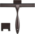 NETANY Shower Squeegee, 12-Inch Bronze Squeegee, All-Purpose Stainless Steel Squeegee for Bathroom, Shower Doors, Mirrors, Tiles and Car Windows - 100% Streak Free