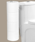 Over The Tank Toilet Paper Holder Bathroom Toilet Tissue Paper Roll Storage Holder Wall Mount Brushed Nickel,Metal Hanging Adhesive Toilet Paper Holder Dispenser Toilet Paper Organizer 1p