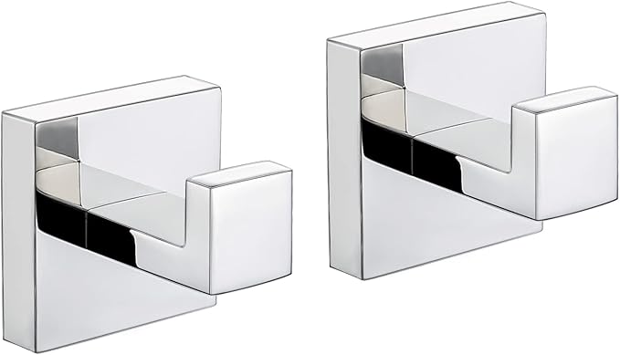 TQKAG Bathroom Towel Hook Coat Polished Robe Clothes Bath Wall Hooks for Kitchen Garage,Stainless Steel Wall Mounted