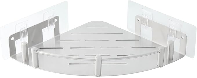 Bathroom Corner Shelf (1 Pack), 304 Stainless Steel,Integrated molding, High Weight Capacity,Wall mounted bathroom rack with nail free adhesive, Suit for storage racks in bathrooms,Kitchens