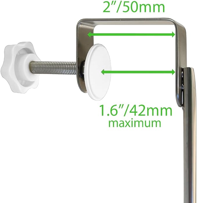 Insieme Extra Wide (32"x 16") Towel Rack for Over Glass Shower Wall, Glass Shower Enclosure or 34–36-inch Shower Doors (Frameless or Frames up to 1.6" Thick). 2 Tier - Stainless Steel - No Rust