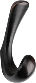1 Pack Towel Hooks for Bathrooms Wall Mounted, Oil Rubbed Bronze Bathroom Hooks for Towels, Robe & Towel Hook for Wall, Modern Bath Towel Hook