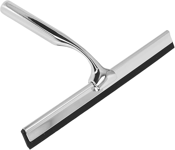 Shower Squeegee for Glass Doors, Shower Squeegee Stainless Steel Office Bathroom Quickly Wipe Water Squeegee for Window for Window, Glass Wall, Mirror, Tile, Shower Door