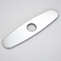 Faucet Cover Plate, Stainless Steel Deck Plate for Kitchen Sink Faucet Single Hole or Bathroom Faucet 1-3 Hole Faucet Hole Cover Round 10 Inch(Chrome)