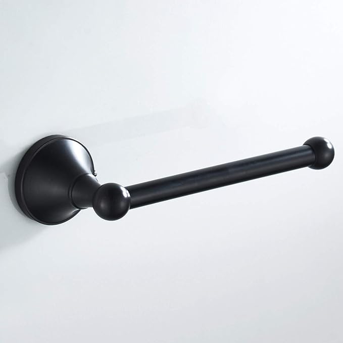 Flybath Toilet Paper Holder Without Cover Brass Bathroom Tissue Roll Bar Wall Mounted, 20 cm / 7.87 inches, Oil Rubbed Bronze