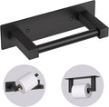 Black Bathroom Toilet Paper Holder Wall Mount, Stainless Steel Commercial Toilet Paper Dispenser Paper Towel Holder, Large Bathroom Toilet Tissue Roll Holder