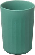 uxcell 1 Pcs Simple Toothbrush Cup, 2.8 x 2.8 x 3.9 Inch Bathroom Tumbler Reusable Plastic Cup Set for Storing Toothpaste Toothbrushes Combs Water Beverages, Dark Green