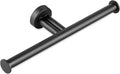 Matte Black Double Toilet Paper Holder, SUS304 Stainless Steel Dual Rolls Tissue Holder Wall Mounted for Bathroom Holding 2 Toilet Rolls