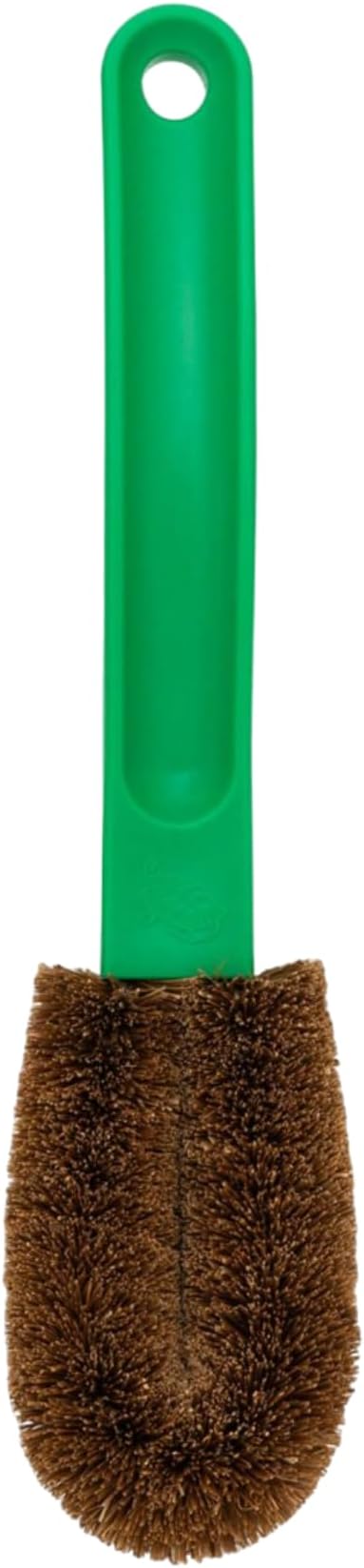 Kamenoko Jump - Japanese Kitchen Scrub Brushes with Handle - Set of 2 - Green - Cleaning Brush for Kitchen, Bath, and Shoes - Made in Japan