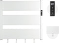 K&KALONZO Towel Warmer for Bathroom, Wall-Mounted Heated Towel Rack with Built-in Timer, Waterproof Alumnimum Electric Towel Heater, Support Plug-in and Hardwired, White, H3-W