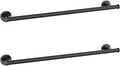 Cilee 2 Pieces Oil Rubbed Bronze Towel Bar Set, Hand Towel Holder Bathroom Hardware Set,24 Inch Towel Racks for Bathroom,Stainless Steel Wall Mount