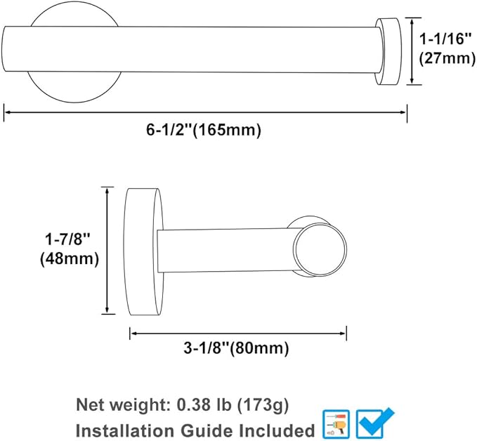 Toilet Paper Holder Polished Chrome, Angle Simple SUS304 Stainless Steel Bathroom Toilet Paper Roll Holder Wall Mount