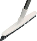 Long Handle Crevice Brush Floor Tile Grout Brush Corner with Sturdy Plastic for Bathroom Kitchen Toilet (Beige 88.5cm)