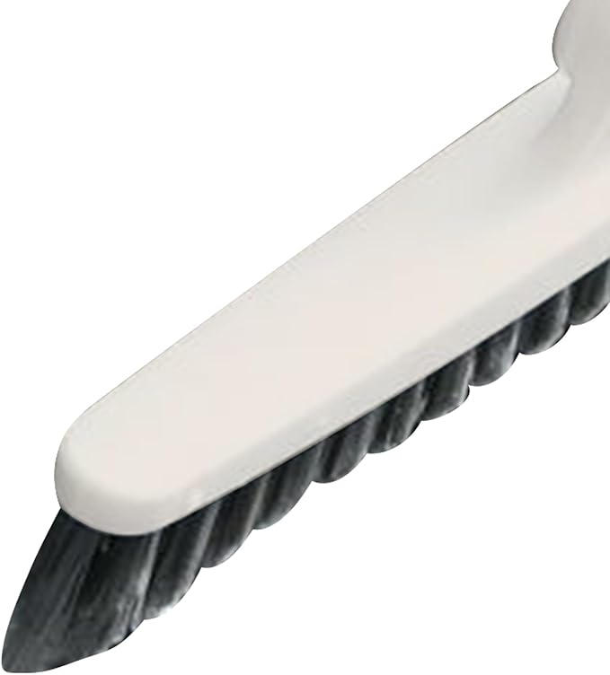 Long Handle Crevice Brush Floor Tile Grout Brush Corner with Sturdy Plastic for Bathroom Kitchen Toilet (Beige 88.5cm)