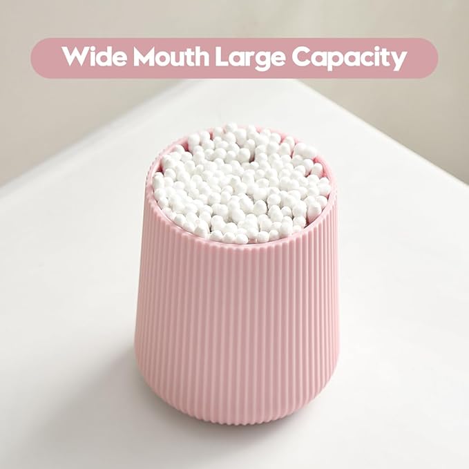 Pink Striped Toothbrush Holder for Electric Toothbrushes Bathroom Organizer for Toothpaste Kids & Adults