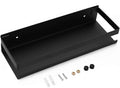 OwnMy Bathroom Shower Shelf Stainless Steel Bath Kitchen Basket Shower Caddy Rack, Rustproof Metal Bathroom Storage Floating Shelves Wall Mounted Shower Corner Rectangular Shelf - 12 Inch Black