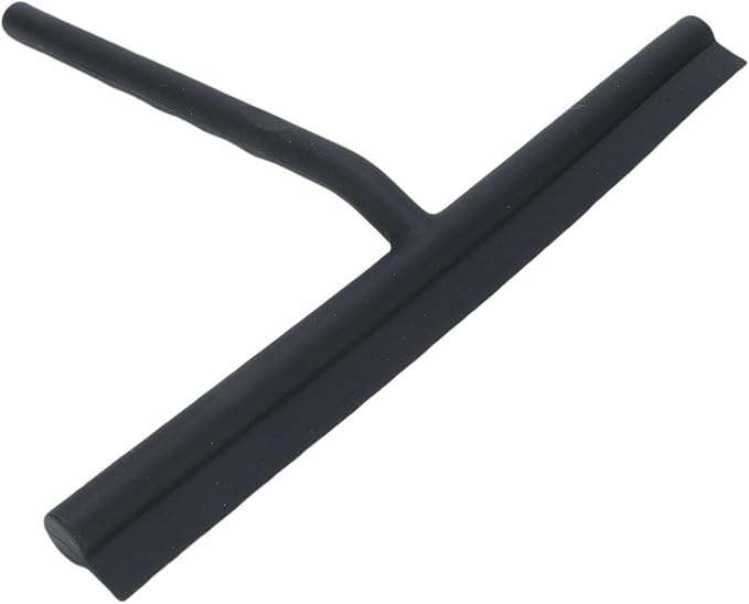 Zerodis Shower Squeegee with Silicone Construction for Glass and Tile, Ergonomic Grip and Convenient Hook for Bathroom and Kitchen Use (58mm)