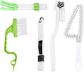 Veemoon 5pcs Household Deep Cleaning Brush Set for Tile Grout, Door Track, and Sink Cleaning with Multi-use Detailing Brushes for Home and Kitchen Maintenance